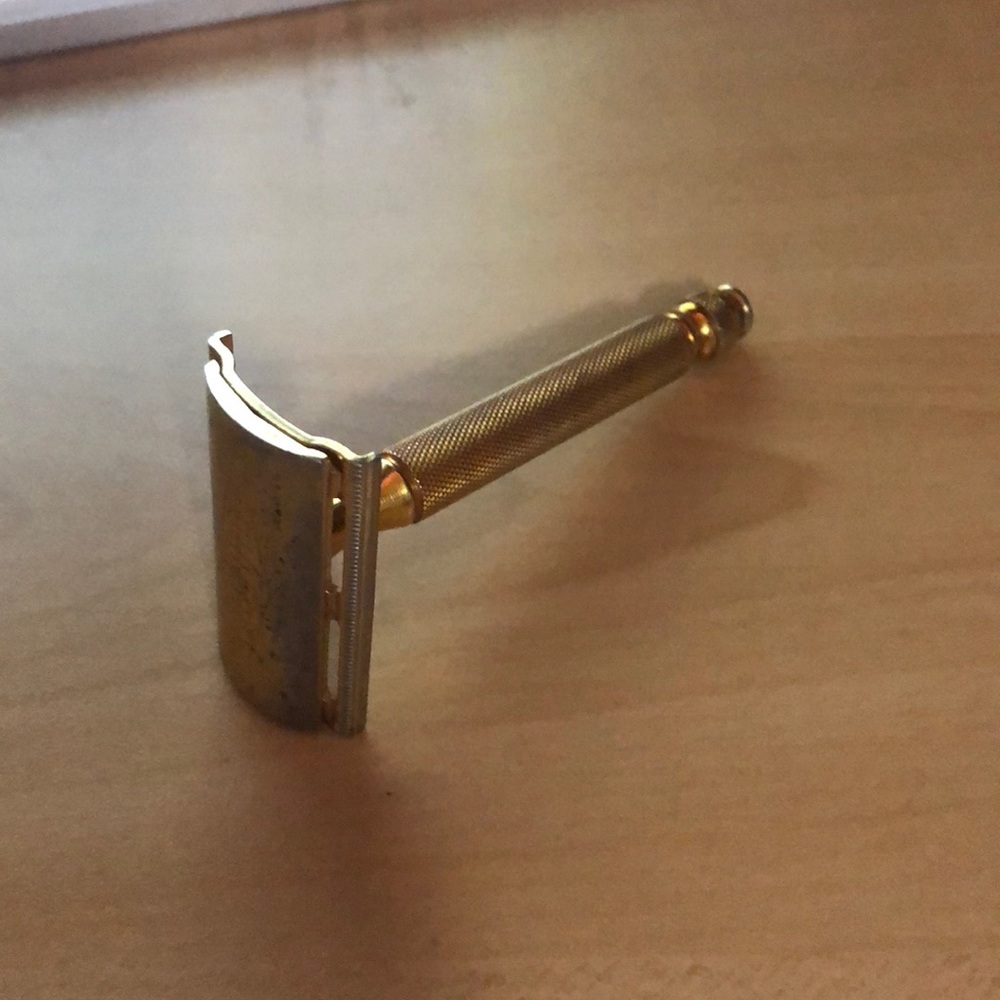 USA Gillette Gold Double Edge Safety Razor 1940